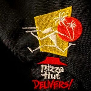Vintage Pizza Hut red delivery Windbreaker jacket XL Westark